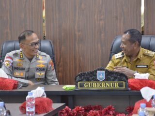 Rapat Koordinasi Pengawasan Sektor Strategis antara Polda Papua dan Pemerintah Provinsi Papua Selatan