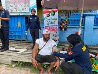 Biddokkes Polda Papua Gelar Sambang Sehat di Sekitar Bandara Sentani