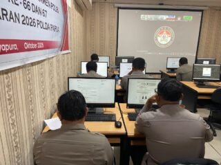 Polda Papua Gelar CAT Psikologi Seleksi Sespimmen Polri Dikreg ke-66 dan 67 T.A 2026