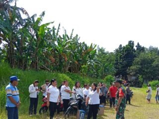 Sukseskan Program KDKMP, Danramil 1310-04/Dimembe Turun Lokasi Cek Pengukuran Lahan