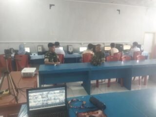 Ciptakan Calon Komcad Yang Berkualitas, Kodim 1310/Bitung Kawal Pemeriksaan Psikologi Online Seleksi KKRI TA. 2026