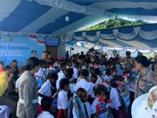 Wakapolda Papua Barat Resmikan SPPG Terpencil di Kampung Wamesa, Dukung Program Makan Bergizi Gratis