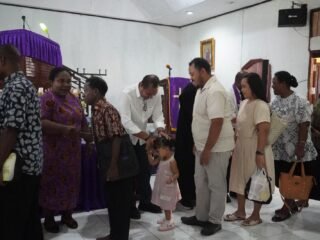 Kapolda Papua Barat Pimpin Ibadah Minggu Raya di Gereja Syalom Andai