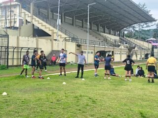 Puluhan Pelajar Ikuti Binlat Seleksi Penerimaan Polri Terpadu 2026 di Stadion 16 November Fakfak