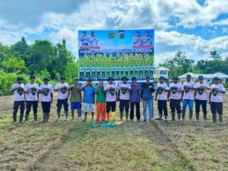 Polsek Bonggo Tanam Padi Inbrida Super 989, Dukung Ketahanan Pangan Nasional