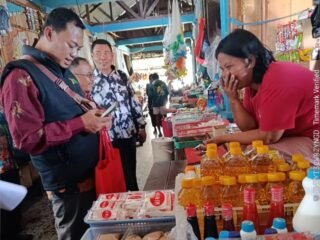 Satgas Pangan Kabupaten Mappi Gelar Sidak di Pasar Kepi, Pastikan Stabilitas Harga