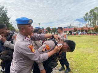 Propam Polres Jayawijaya Gelar Gaktibplin, Tertibkan Disiplin dan Kelengkapan Personel
