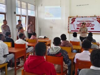 Polres Jayawijaya Sosialisasikan Penerimaan Terpadu Polri Tahun 2026 di SMA Negeri Unggulan Lapago Wamena