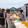 Polres Mappi Gelar Pasar Murah, Satu Jam Langsung Ludes Diserbu Warga
