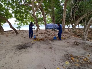 Satpolairud Polres Sarmi melanjutkan giat Sambang di Pulau Terluar Liki, Wujudkan Program Sambang Nusa Presisi dan ASRI