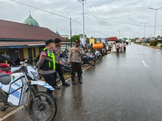 Polres Mappi Pastikan Shalat Id di Kota Kepi Aman Meski Sempat Diguyur Hujan