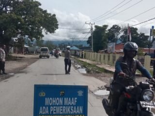 Polsek Wamena Kota Gelar Razia Kendaraan Dan Barang Terlarang, Tekan Peredaran Narkoba dan Miras