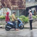 Sat Lantas Polres Jayawijaya Gelar Strong Point Pagi, Wujudkan Kamseltibcar Lantas di Kota Wamena